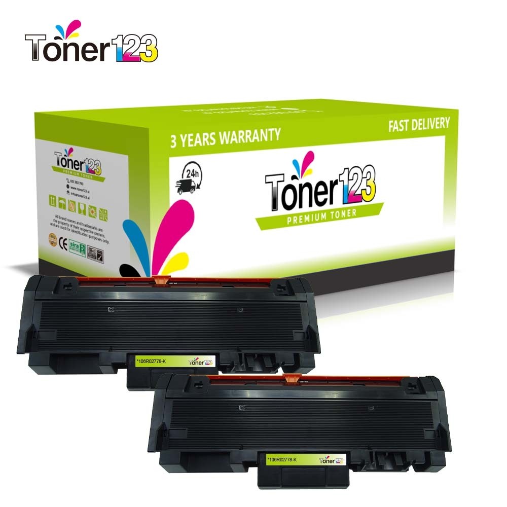 Komplet Xerox 106R02782 / Phaser 3052, 3260 / WorkCentre 3215, 3225 kompatibilna tonerja (2) - 2 × črna