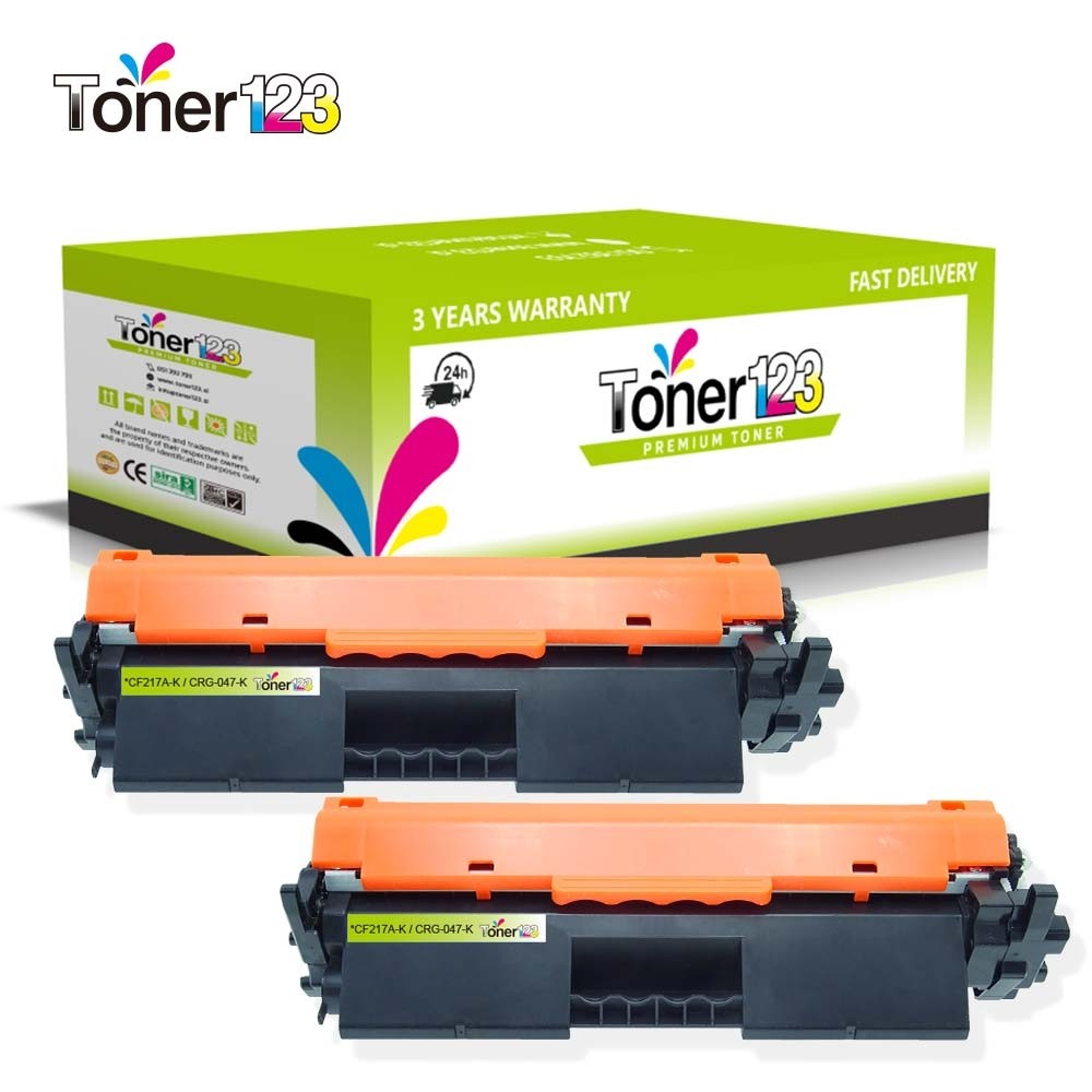 Komplet HP 17A / CF217A / LaserJet Pro M102, MFP M130 kompatibilna tonerja (2) - 2 × črna