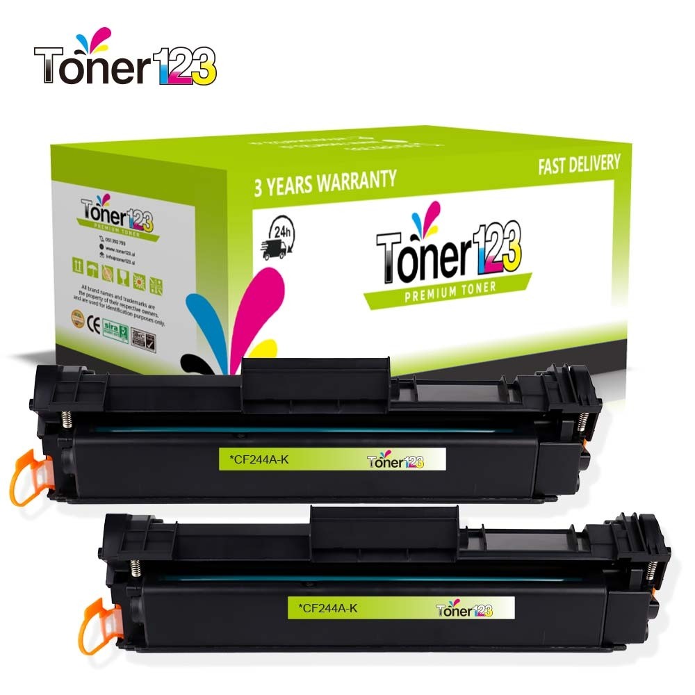 Komplet HP 44A / CF244A / LaserJet Pro M15, LaserJet Pro MFP M28 kompatibilna tonerja (2) - 2 × črna