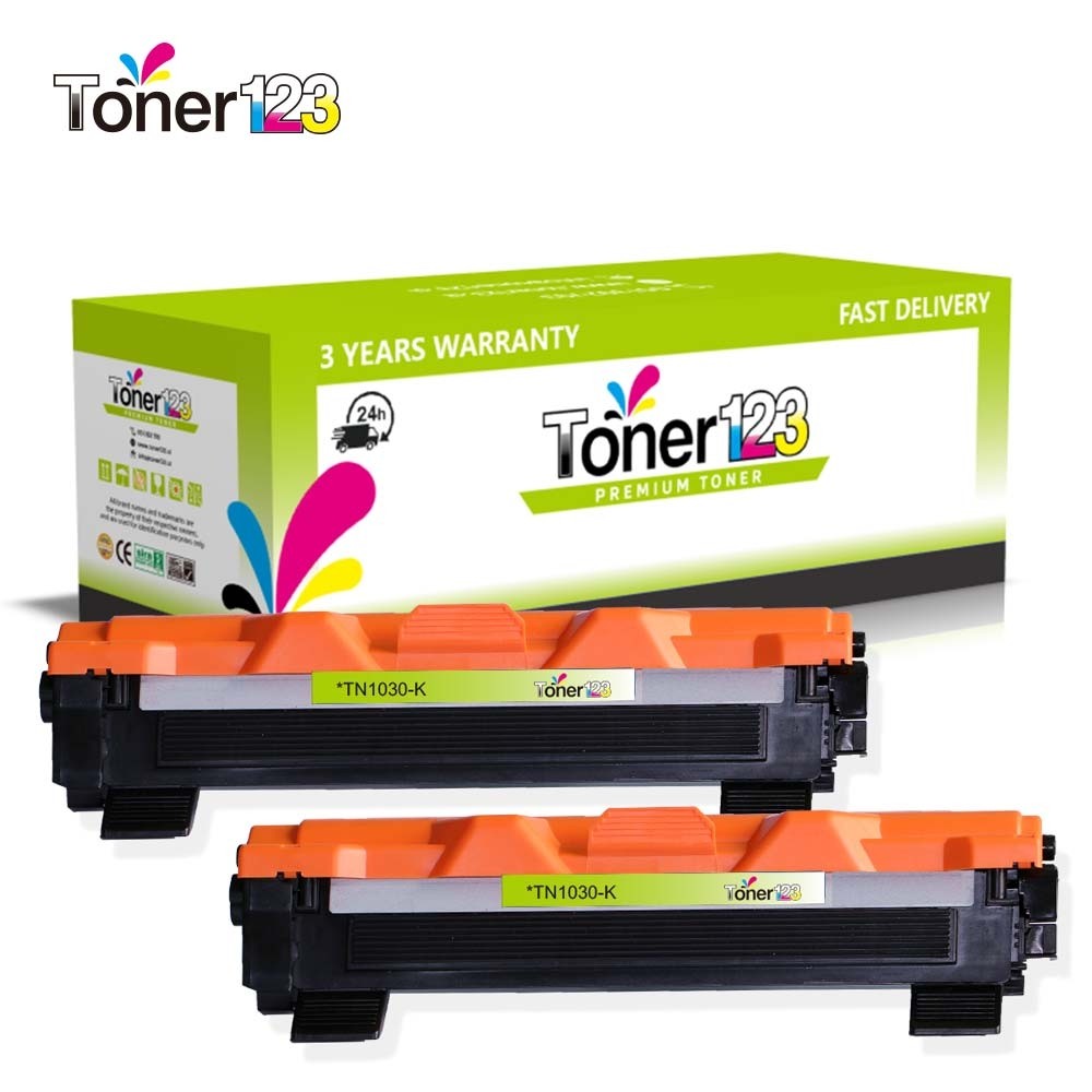 Komplet Brother TN-1030 / TN-1050 / DCP-1510, DCP-1512, DCP-1610 / HL-1110, HL-1112, HL-1212  / MFC-1810, MFC-1815 kompatibilna tonerja (2) - 2 × črna XL