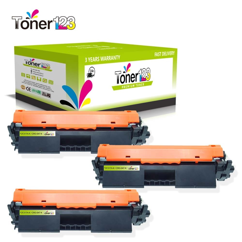 Komplet HP 17A / CF217A / LaserJet Pro M102, MFP M130 kompatibilni tonerji (3) - 3 × črna