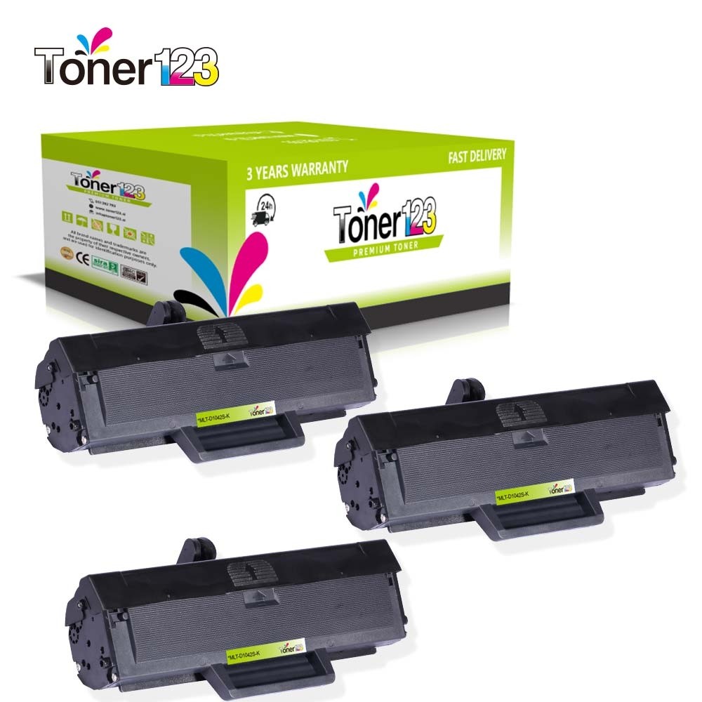Komplet Samsung MLT-D1042S / 1042 / ML-1660, ML-1665, ML-1666, ML-1670, ML-1675, ML-1860, ML-1865, SCX-3200, SCX-3205 kompatibilni tonerji (3) - 3 × črna