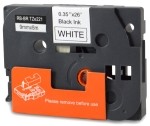 Kompatibilen trak za Brother TZe-FX211 / TZ-FX211 / PT / P-Touch 6mm, prilagodljiv (Flexible) - črn izpis / bel trak