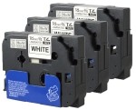 Komplet Brother TZe-241 / TZ-241 / PT / P-Touch 18mm kompatibilni trakovi (3) - črn izpis / bel trak