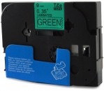 Kompatibilen trak za Brother TZe-721 / TZ-721 / PT / P-Touch 9mm - črn izpis / zelen trak