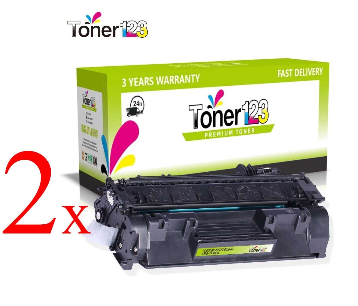 Komplet HP 05X / CE505X / LaserJet P2050, P2053, P2054, P2055, P2056, P2057 kompatibilna tonerja (2) - 2 × črna XL