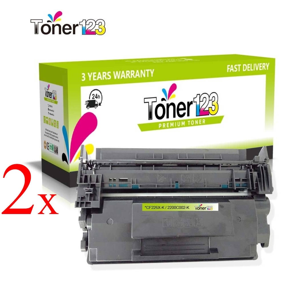 Komplet HP 26X / CF226X / HP LaserJet Pro M402, HP LaserJet Pro MFP M426 kompatibilna tonerja (2) - 2 x črna XL