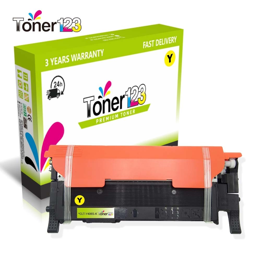 Kompatibilen toner za Samsung CLT-Y406S / Y406 / CLP-360, CLP-365, CLX-3300, CLX-3305 / SL C-410 / Xpress C-410, C-460 - rumena 