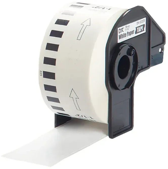 Brother DK-22225 / 38 x 30,48m / P-touch QL kompatibilne etikete - neskončen trak