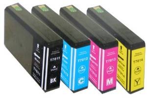 Komplet Epson T7011 + T7012 + T7013 + T7014  XXL kompatibilne kartuše (4) - črna, cyan, magenta, rumena