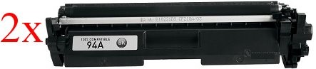Komplet HP 94A / CF294A / LaserJet Pro M118, MFP M140, M148 kompatibilna tonerja (2) - 2 x črna