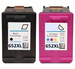 Komplet HP 652 / 652 XL DeskJet Ink Advantage 1115, 2135, 3635, 3636, 3775, 3785, 3787, 3788, 3789, 3790, 3835, 4535, 4675, 5075, 5275 kompatibilni kartuši (2) - črna XL, barvna XL