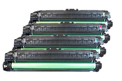 Komplet HP 650A / CE270A + CE271A + CE272A + CE273A / Laserjet CP-5520, CP-5525, M750 kompatibilni tonerji (4) - črna, cyan, magenta, rumena