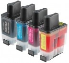 Komplet Brother LC900VALBP / LC900 (BK,C,M,Y) kompatibilne kartuše (4) - črna, cyan, magenta, rumena