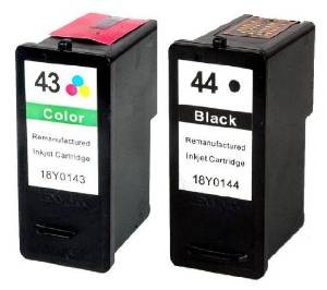 Komplet Lexmark 43XL + 44XL / 80D2966 kompatibilni kartuši (2)  - črna, barvna