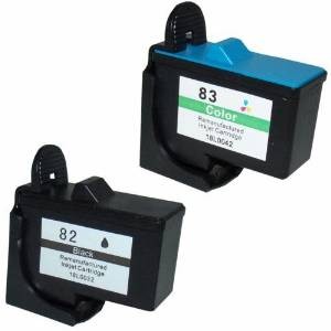 Komplet Lexmark 82 + 83 kompatibilni kartuši (2) - črna, barvna