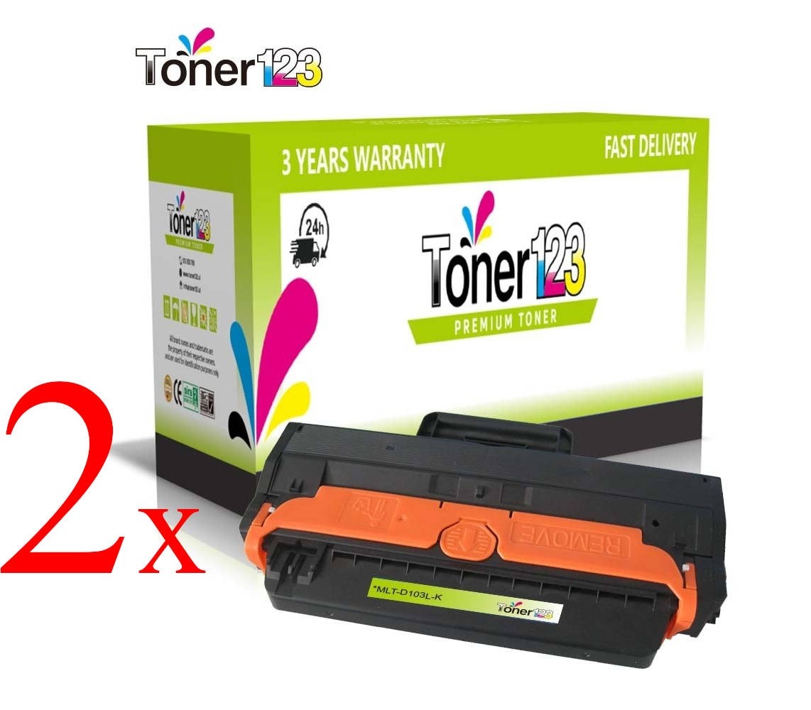 Komplet Samsung MLT-D103L / 103L / ML-2950, ML-2951, ML-2955, SCX-4726, SCX-4727, SCX-4728, SCX-4729 kompatibilna tonerja (2) - 2 × črna