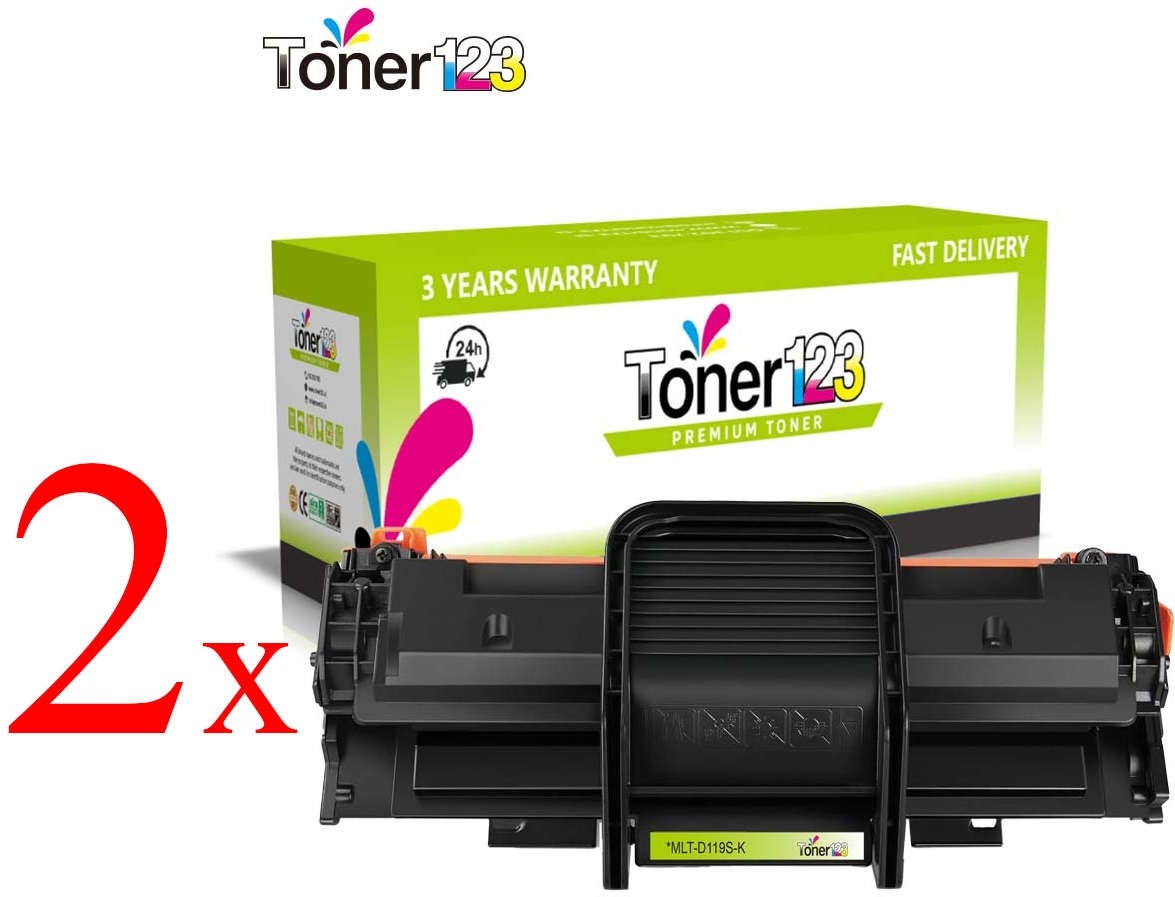 Komplet Samsung MLT-D119S / ML-1610, ML-1615, ML-1620, ML-1625, ML-2010, ML-2510, ML-2570, SCX-4321, SCX-4521 kompatibilna tonerja (2) - 2× črna