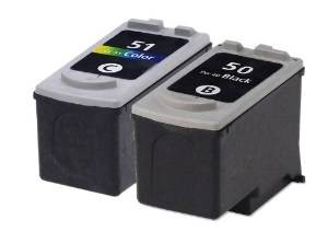 Komplet Canon PG-50 + CL-51 / PG50 + CL51 kompatibilni kartuši (2) - črna, barvna