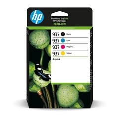 Komplet 4 kartuš HP 937 / 6C400NE / HP OfficeJet Pro 9110, 9120, 9130, 9720, 9730 - črna, cyan, magenta, rumena (original)