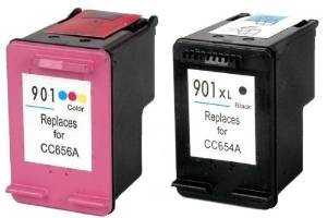 Komplet HP 901XL + HP 901 / SD519AE kompatibilni kartuši (2) - črna XL, barvna XL