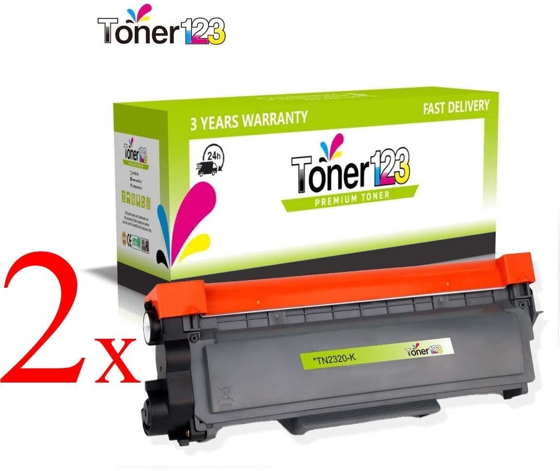 Komplet Brother TN-2320 / DCP-L2500, L2520, L2540, L2560, L2700 / HL-L2300, L2320, L2340, L2360, L2365, L2380 / MFC-L2700, L2720, L2740 kompatibilna tonerja (2) - 2 × črna