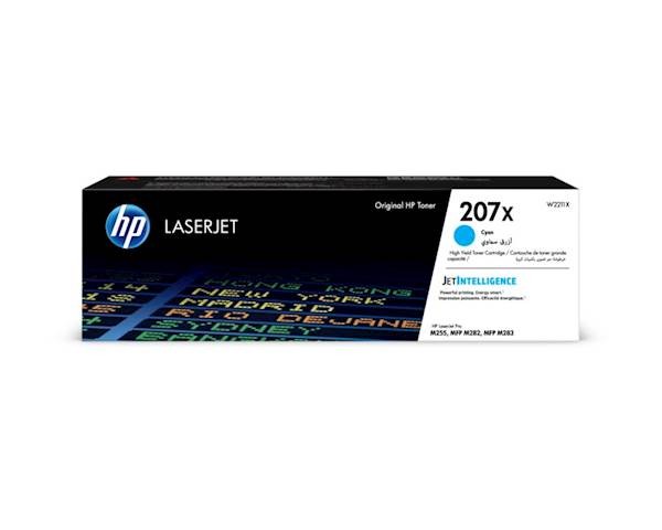 Toner HP 207X / W2211X / Color LaserJet Pro M255, MFP M282, MFP M283 - cyan XL (original)