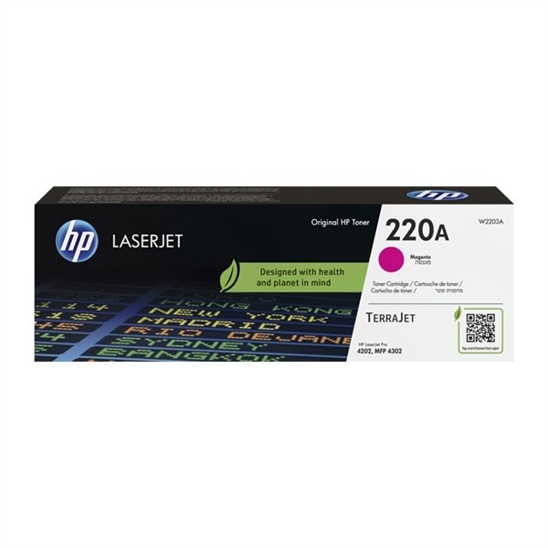 Toner HP 220A / W2203A / Color LaserJet Pro M4202dw, 4202dn, MFP 4302dw, MFP 4302fdn, MFP 4302fdw - magenta (original)