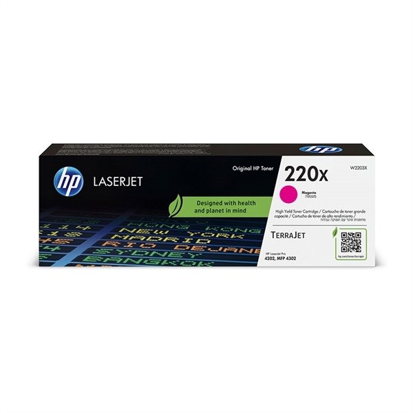Toner HP 220X / W2203X / Color LaserJet Pro M4202dw, 4202dn, MFP 4302dw, MFP 4302fdn, MFP 4302fdw - magenta XL (original)
