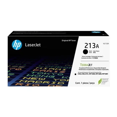 Toner HP 213A / W2130A / Color LaserJet Enterprise 5700dn, 5800dn, 6700dn, 6701dn, MFP 6800dn, Flow MFP 6801zfsw - črna (original)