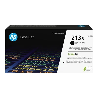 Toner HP 213X / W2130X / Color LaserJet Enterprise 5700dn, 5800dn, 6700dn, 6701dn, MFP 6800dn, Flow MFP 6801zfsw - črna XL (original)