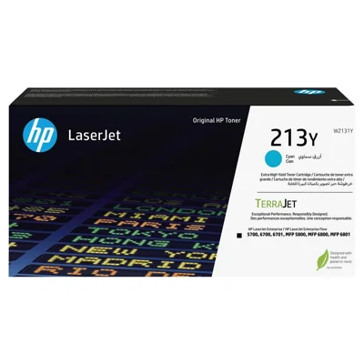 Toner HP 213Y / W2131Y / Color LaserJet Enterprise 5700dn, 5800dn, 6700dn, 6701dn, MFP 6800dn, Flow MFP 6801zfsw - cyan XXL (original)