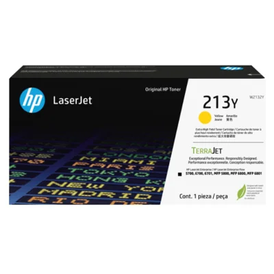Toner HP 213Y / W2132Y / Color LaserJet Enterprise 5700dn, 5800dn, 6700dn, 6701dn, MFP 6800dn, Flow MFP 6801zfsw - rumena XXL (original)