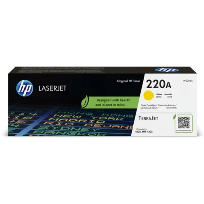 Toner HP 220A / W2202A / Color LaserJet Pro M4202dw, 4202dn, MFP 4302dw, MFP 4302fdn, MFP 4302fdw - rumena (original)