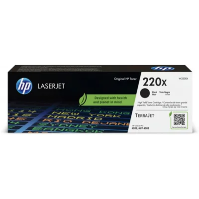 Toner HP 220X / W2200X / Color LaserJet Pro M4202dw, 4202dn, MFP 4302dw, MFP 4302fdn, MFP 4302fdw - črna XL (original)