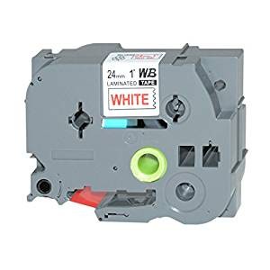 Kompatibilen trak za Brother TZe-252 / TZ-252 / PT / P-Touch 24mm - rdeč izpis / bel trak
