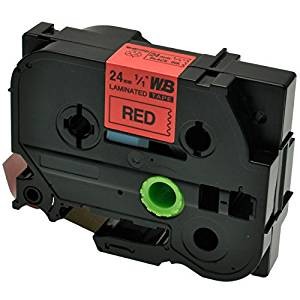 Kompatibilen trak za Brother TZe-451 / TZ-451 / PT / P-Touch 24mm - črn izpis / rdeč trak