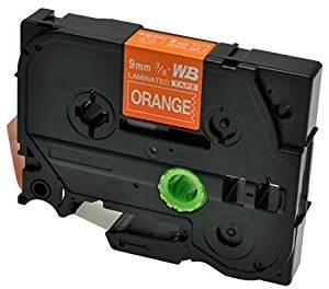 Kompatibilen trak za Brother TZe-625 / TZ-625 / PT / P-Touch 9mm - bel izpis / oranžen trak