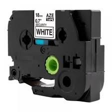 Kompatibilen trak za Brother TZe-SE4 / TZ-SE4 / PT / P-Touch 18mm, varnostni (security) - črn izpis / bel trak