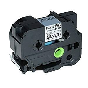 Kompatibilen trak za Brother TZe-M961 / TZ-M961 / PT / P-Touch 36mm - črn izpis / mat srebrn trak