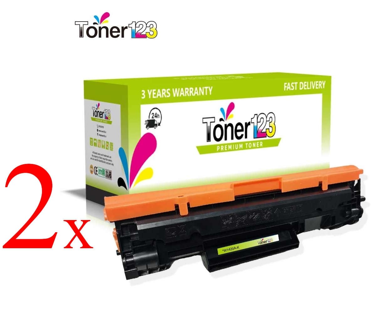 Komplet HP 142A / W1420A / Laserjet M110, MFP M140 - NE DELA NA MODELIH TISKALNIKOV M140we in M110we kompatibilna tonerja (2) - 2 × črna (Kartuše)