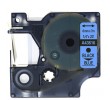 Kompatibilen trak za Dymo D1 43616 / LabelManager / LabelPoint / LabelWriter / Rhino / MobileLabeler  6mm (1/4") x 7m - črn izpis / moder trak