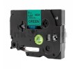 Kompatibilen trak za Brother TZe-711 / TZ-711 / PT / P-Touch 6mm - črn izpis / zelen trak