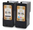 Komplet Lexmark 23 + 24 / 18C1419 kompatibilni kartuši (2) - črna XL, barvna XL