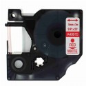 Kompatibilen trak za Dymo D1 40915 / LabelManager / LabelPoint / LabelWriter / Rhino / MobileLabeler 9mm (3/8") x 7m - rdeč izpis / bel trak