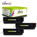 Komplet HP 12X / 12A / Q2612X / Q2612A / LaserJet 1010, 1012, 1015, 1018, 1020, 1022, 3015, 3020, 3030, 3050, 3055, M1005, M1300, M1319 kompatibilni tonerji (3) - 3 × črna XXL