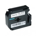 Kompatibilen trak za Brother M-K231BZ / MK231 / MK-231  / PT / P-Touch 12mm - črn izpis / bel trak