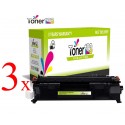 Komplet HP 05A / CE505A / LaserJet P2030, P2033, P2034, P2035, P2036, P2037, P2050, P2053, P2054, P2055, P2056, P2057 kompatibilni tonerji (3) - 3 × črna