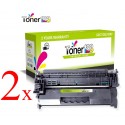 Komplet HP 59X / CF259X / LaserJet Pro M304a, LaserJet Pro M404dn, M404dw, M404dn, M404n / LaserJet Pro MFP M428dw, M428fdn, M428fdw kompatibilna tonerja (2) - 2 × črna XL