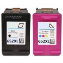 Komplet HP 652 / 652 XL DeskJet Ink Advantage 1115, 2135, 3635, 3775, 3785, 3787, 3788, 3789, 3790, 3835, 4535, 4675, 5075, 5275 kompatibilni kartuši (2) - črna XL, barvna XL